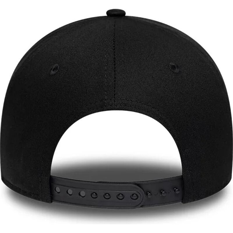 gorra-curva-negra-snapback-e-frame-rubber-logo-de-new-york-de-new-era gorra-curva-negra-snapback-e-frame-rubber-logo-de-new-york-de-new-era