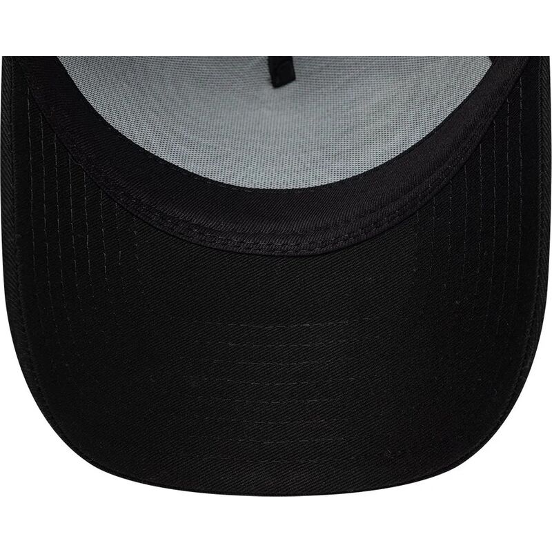 gorra-curva-negra-snapback-e-frame-rubber-logo-de-new-york-de-new-era gorra-curva-negra-snapback-e-frame-rubber-logo-de-new-york-de-new-era