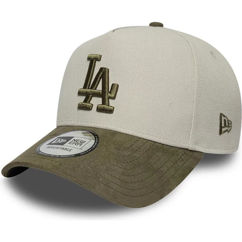 gorra-curva-verde-y-beige-snapback-con-logo-verde-e-frame-suede-visor-de-los-angeles-dodgers-mlb-de-new-era gorra-curva-verde-y-beige-snapback-con-logo-verde-e-frame-suede-visor-de-los-angeles-dodgers-mlb-de-new-era