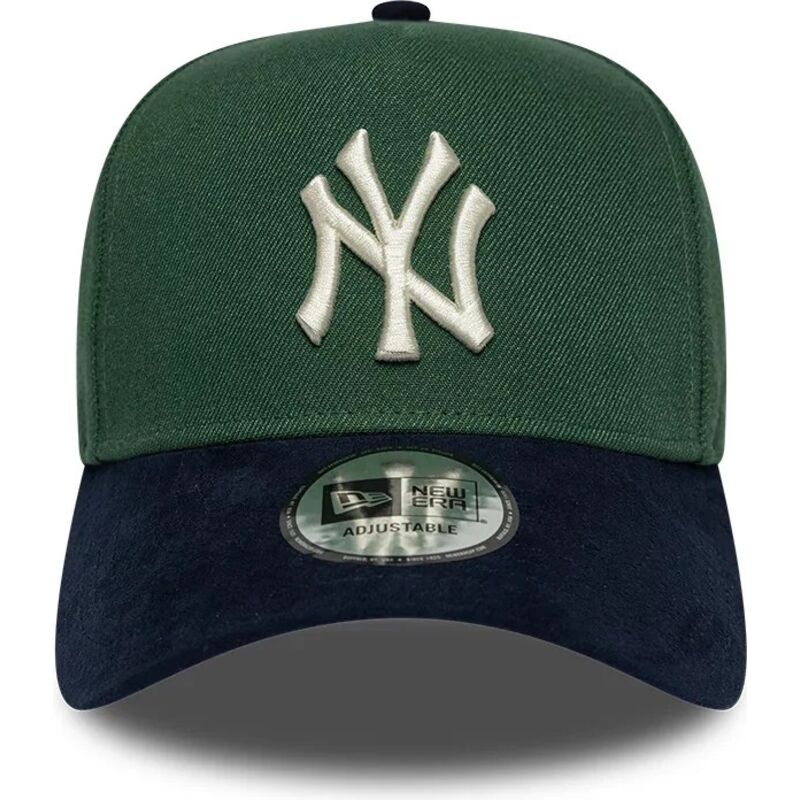 gorra-curva-verde-y-azul-marino-snapback-e-frame-suede-visor-de-new-york-yankees-mlb-de-new-era