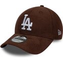 gorra-curva-marron-snapback-9forty-entry-cord-de-los-angeles-dodgers-mlb-de-new-era