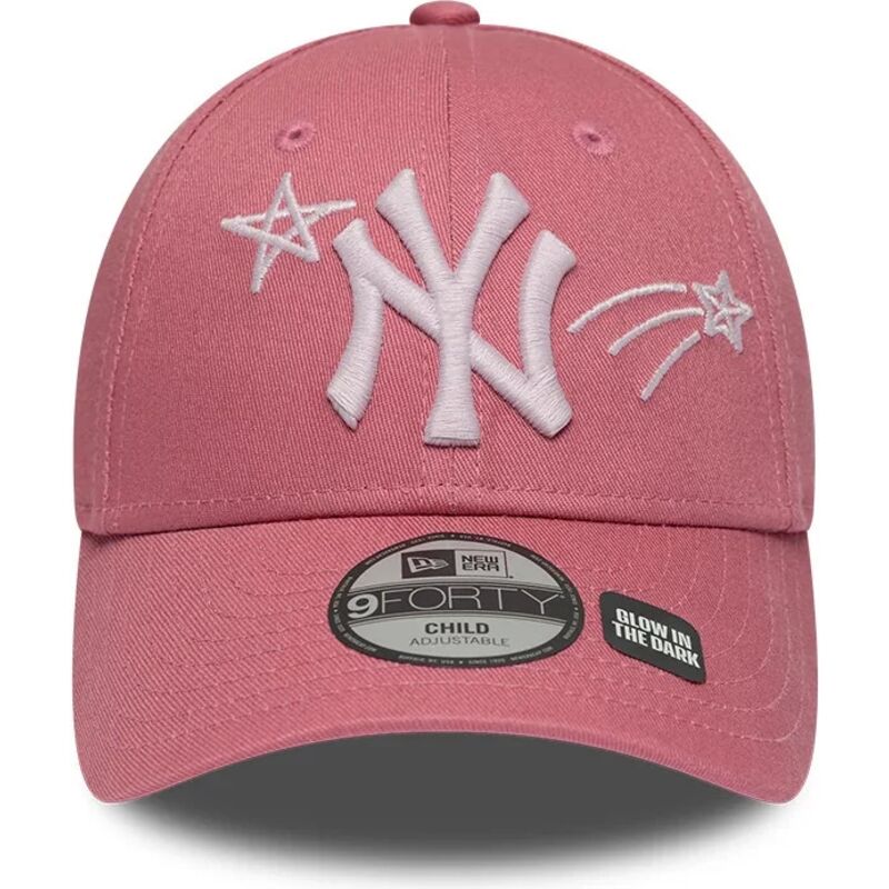 gorra-curva-rosa-ajustable-para-nino-9forty-space-de-new-york-yankees-mlb-de-new-era