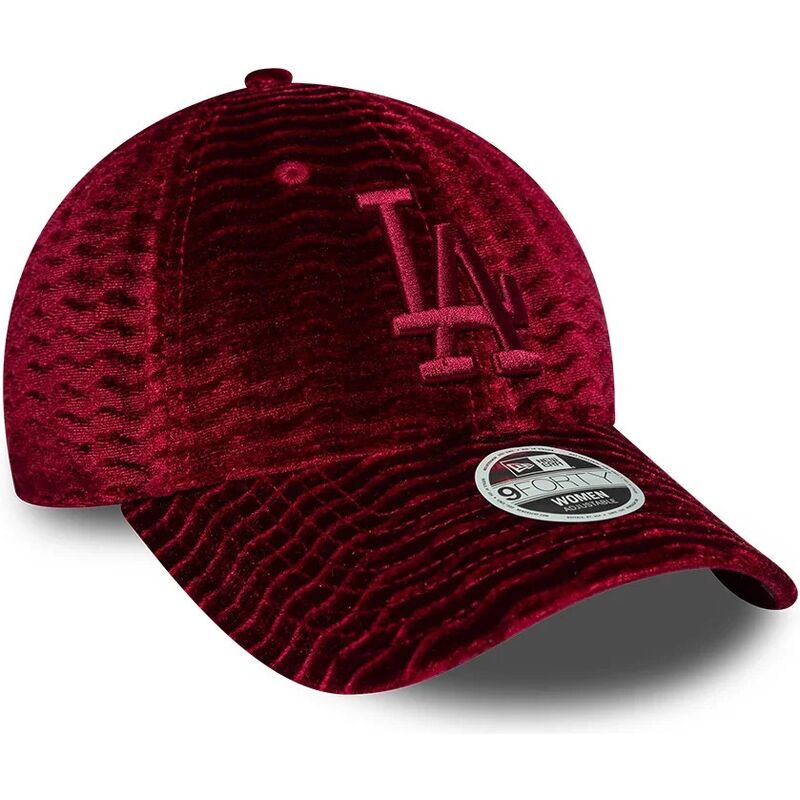 gorra-curva-roja-ajustable-para-mujer-con-logo-rojo-9forty-velour-de-los-angeles-dodgers-mlb-de-new-era gorra-curva-roja-ajustable-para-mujer-con-logo-rojo-9forty-velour-de-los-angeles-dodgers-mlb-de-new-era