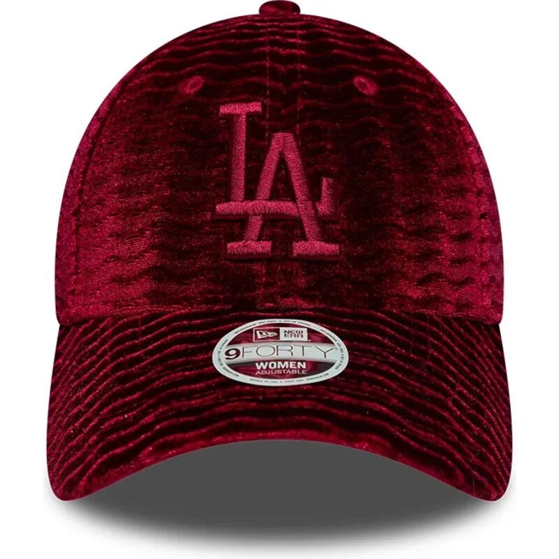 gorra-curva-roja-ajustable-para-mujer-con-logo-rojo-9forty-velour-de-los-angeles-dodgers-mlb-de-new-era gorra-curva-roja-ajustable-para-mujer-con-logo-rojo-9forty-velour-de-los-angeles-dodgers-mlb-de-new-era