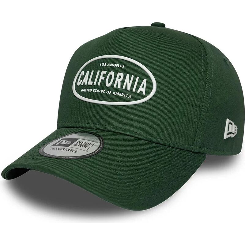 gorra-curva-verde-snapback-e-frame-rubber-logo-de-california-los-angeles-de-new-era gorra-curva-verde-snapback-e-frame-rubber-logo-de-california-los-angeles-de-new-era