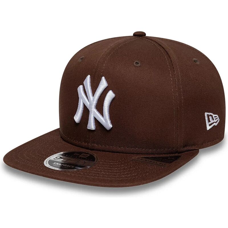 gorra-plana-marron-snapback-9fifty-original-fit-league-essential-de-new-york-yankees-mlb-de-new-era