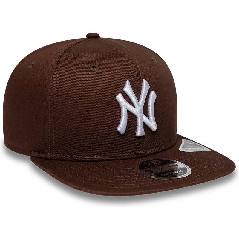 gorra-plana-marron-snapback-9fifty-original-fit-league-essential-de-new-york-yankees-mlb-de-new-era