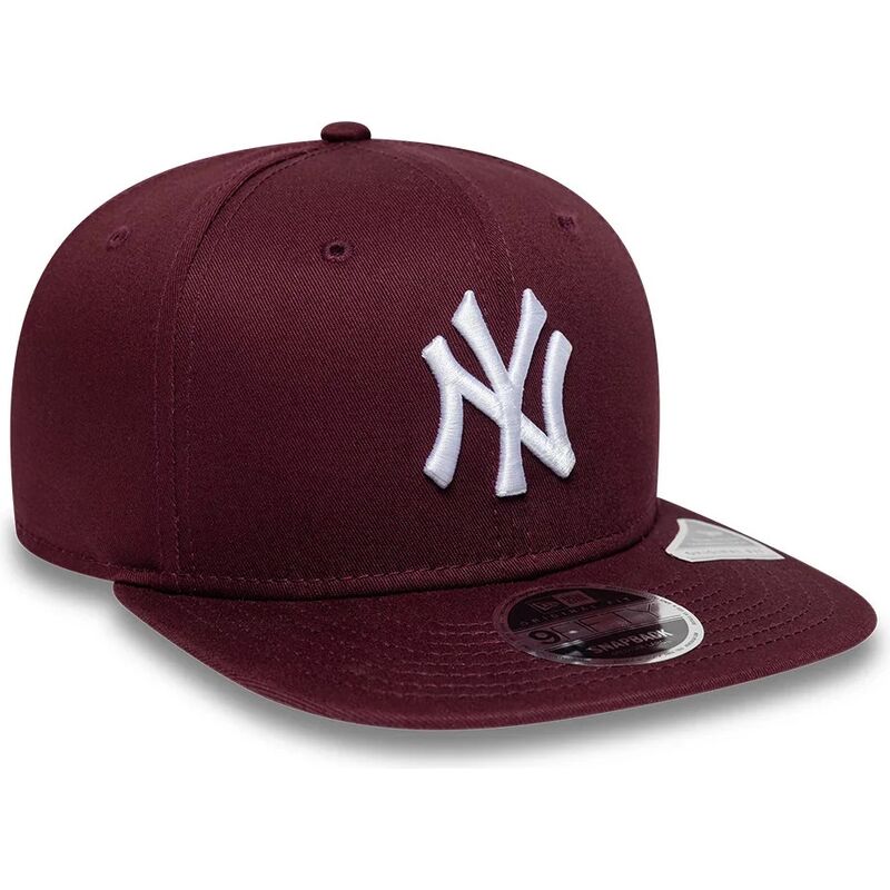 gorra-plana-granate-snapback-9fifty-original-fit-league-essential-de-new-york-yankees-mlb-de-new-era gorra-plana-granate-snapback-9fifty-original-fit-league-essential-de-new-york-yankees-mlb-de-new-era