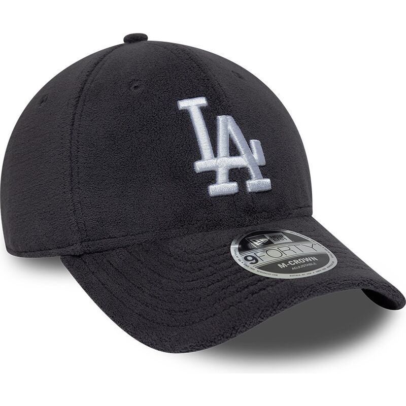 gorra-curva-gris-snapback-9forty-m-crown-fleece-de-los-angeles-dodgers-mlb-de-new-era