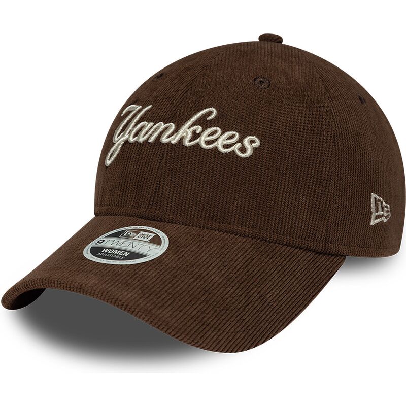 gorra-curva-marron-ajustable-para-mujer-9twenty-cord-script-de-new-york-yankees-mlb-de-new-era gorra-curva-marron-ajustable-para-mujer-9twenty-cord-script-de-new-york-yankees-mlb-de-new-era
