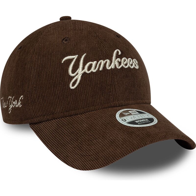 gorra-curva-marron-ajustable-para-mujer-9twenty-cord-script-de-new-york-yankees-mlb-de-new-era gorra-curva-marron-ajustable-para-mujer-9twenty-cord-script-de-new-york-yankees-mlb-de-new-era