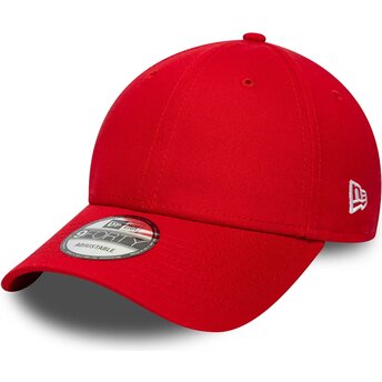Gorra curva roja ajustable 9FORTY Basic Flag de New Era