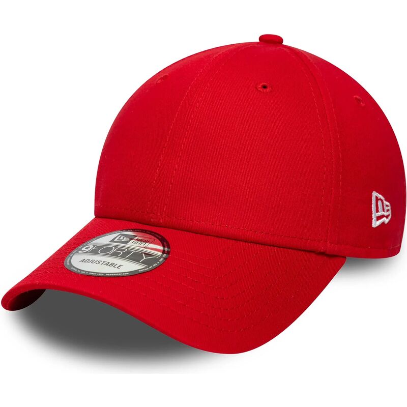 gorra-curva-roja-ajustable-9forty-basic-flag-de-new-era