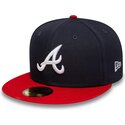 gorra-plana-azul-marino-y-roja-ajustada-59fifty-ac-perf-de-atlanta-braves-mlb-de-new-era
