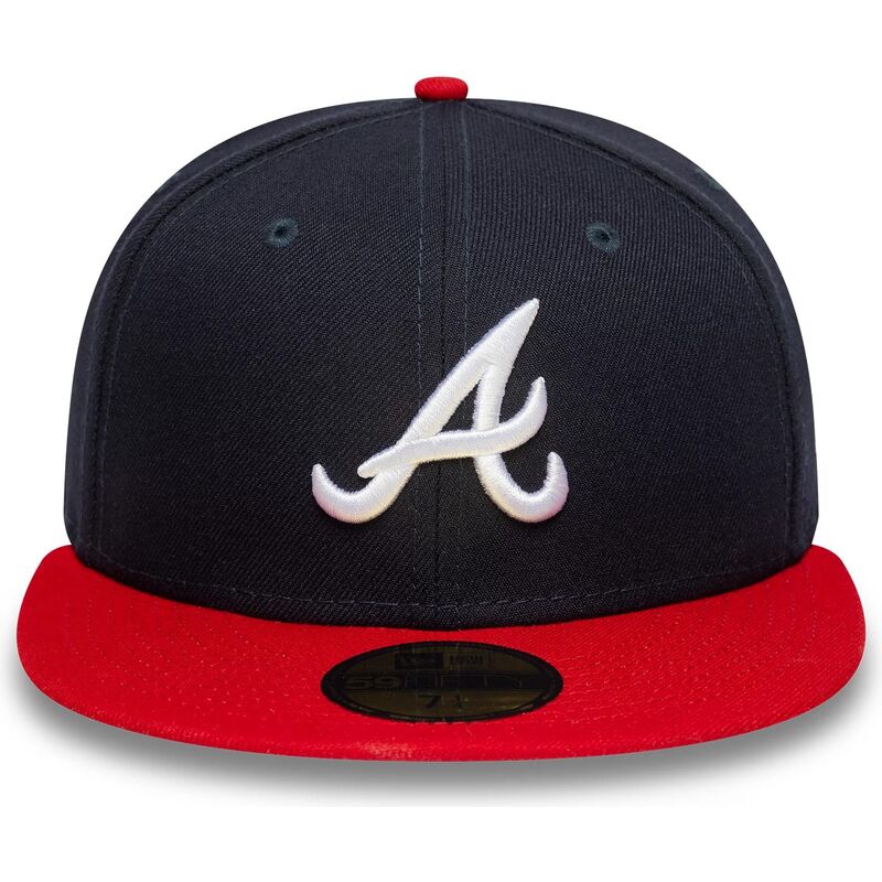 gorra-plana-azul-marino-y-roja-ajustada-59fifty-ac-perf-de-atlanta-braves-mlb-de-new-era gorra-plana-azul-marino-y-roja-ajustada-59fifty-ac-perf-de-atlanta-braves-mlb-de-new-era