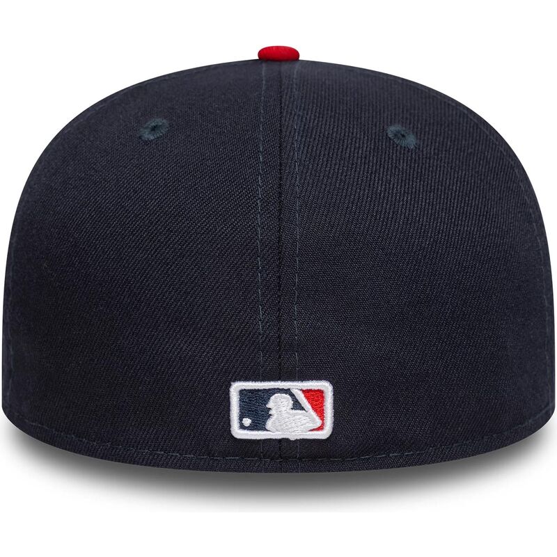 gorra-plana-azul-marino-y-roja-ajustada-59fifty-ac-perf-de-atlanta-braves-mlb-de-new-era gorra-plana-azul-marino-y-roja-ajustada-59fifty-ac-perf-de-atlanta-braves-mlb-de-new-era