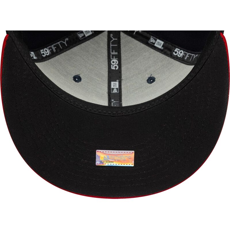 gorra-plana-azul-marino-y-roja-ajustada-59fifty-ac-perf-de-atlanta-braves-mlb-de-new-era gorra-plana-azul-marino-y-roja-ajustada-59fifty-ac-perf-de-atlanta-braves-mlb-de-new-era