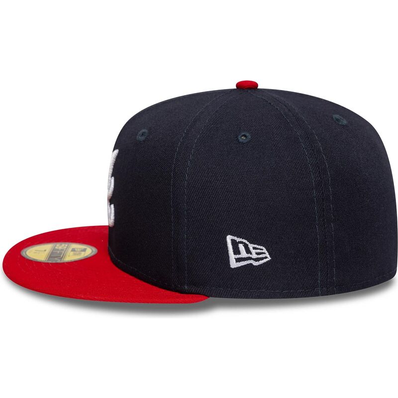 gorra-plana-azul-marino-y-roja-ajustada-59fifty-ac-perf-de-atlanta-braves-mlb-de-new-era gorra-plana-azul-marino-y-roja-ajustada-59fifty-ac-perf-de-atlanta-braves-mlb-de-new-era