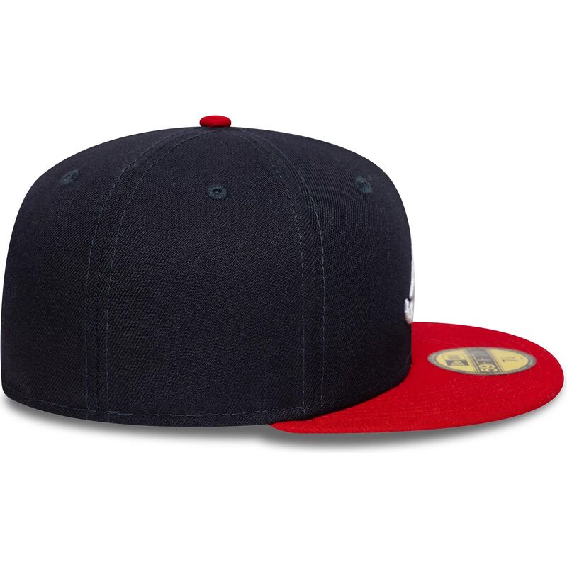 gorra-plana-azul-marino-y-roja-ajustada-59fifty-ac-perf-de-atlanta-braves-mlb-de-new-era gorra-plana-azul-marino-y-roja-ajustada-59fifty-ac-perf-de-atlanta-braves-mlb-de-new-era