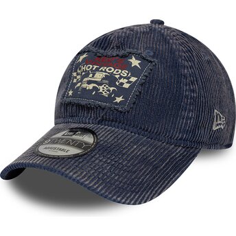 Gorra curva azul marino ajustable 9TWENTY Patch Acid Cord de New Era