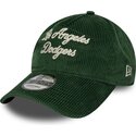 gorra-curva-verde-ajustable-9twenty-a-frame-cord-script-de-los-angeles-dodgers-mlb-de-new-era
