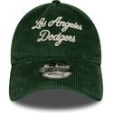 gorra-curva-verde-ajustable-9twenty-a-frame-cord-script-de-los-angeles-dodgers-mlb-de-new-era