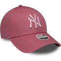gorra-curva-rosa-ajustable-para-mujer-con-logo-rosa-9forty-league-essential-cas-de-new-york-yankees-mlb-de-new-era