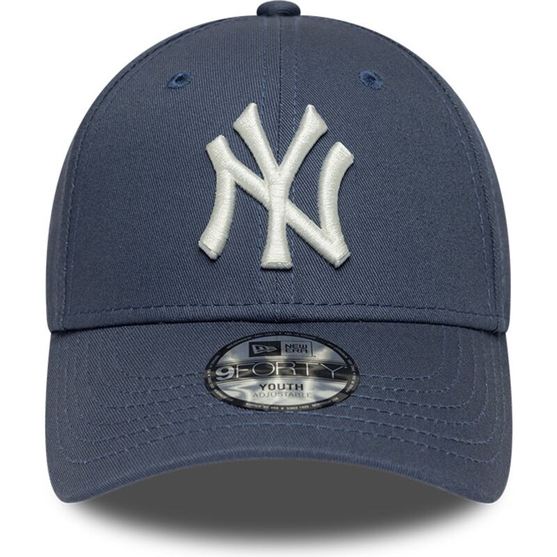 gorra-curva-azul-gris-ajustable-para-nino-9forty-league-essential-de-new-york-yankees-mlb-de-new-era