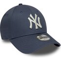 gorra-curva-azul-gris-ajustable-para-nino-9forty-league-essential-de-new-york-yankees-mlb-de-new-era