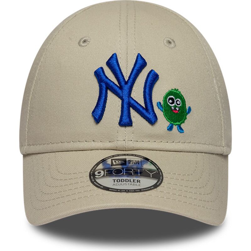 gorra-curva-beige-ajustable-con-logo-azul-9forty-monster-icon-de-new-york-yankees-mlb-de-new-era