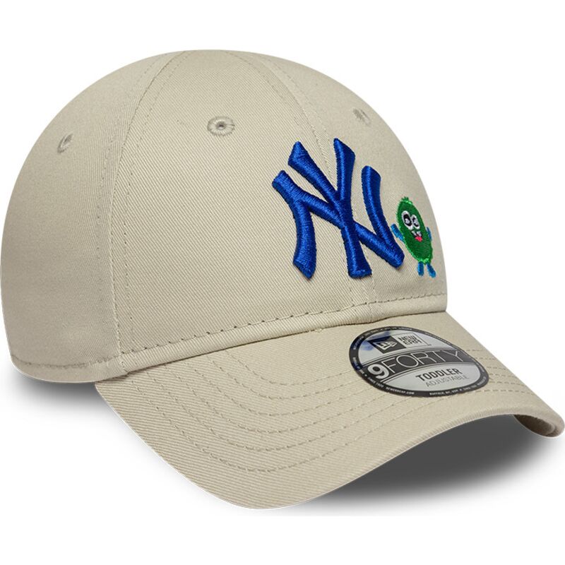 gorra-curva-beige-ajustable-con-logo-azul-9forty-monster-icon-de-new-york-yankees-mlb-de-new-era