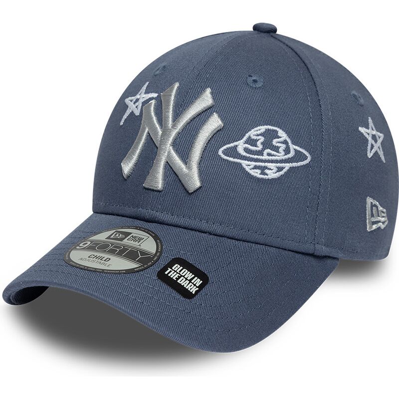 gorra-curva-azul-ajustable-para-nino-9forty-space-glow-in-the-dark-de-new-york-yankees-mlb-de-new-era