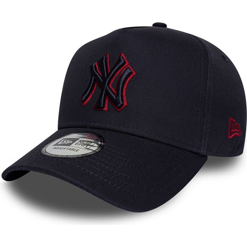 gorra-curva-azul-marino-snapback-con-logo-rojo-e-frame-team-outline-de-new-york-yankees-mlb-de-new-era
