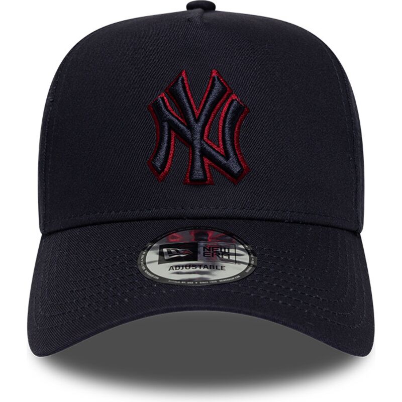 gorra-curva-azul-marino-snapback-con-logo-rojo-e-frame-team-outline-de-new-york-yankees-mlb-de-new-era