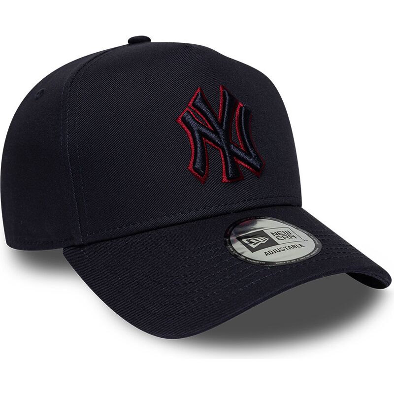 gorra-curva-azul-marino-snapback-con-logo-rojo-e-frame-team-outline-de-new-york-yankees-mlb-de-new-era
