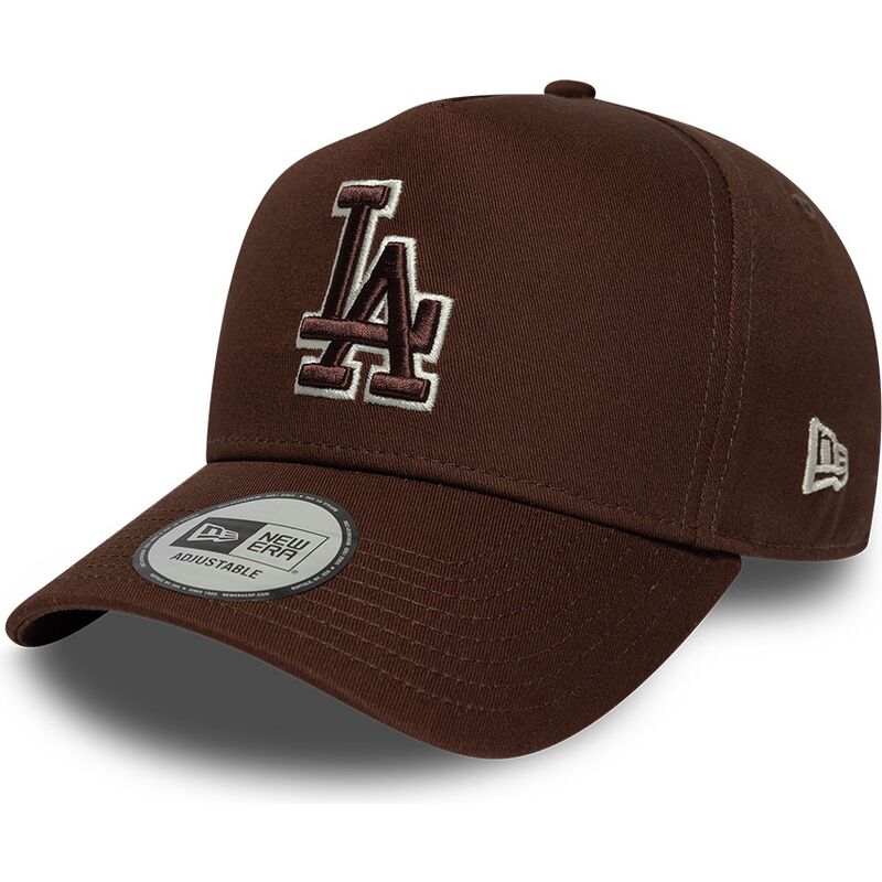 gorra-curva-marron-snapback-con-logo-marron-e-frame-team-outline-de-los-angeles-dodgers-mlb-de-new-era
