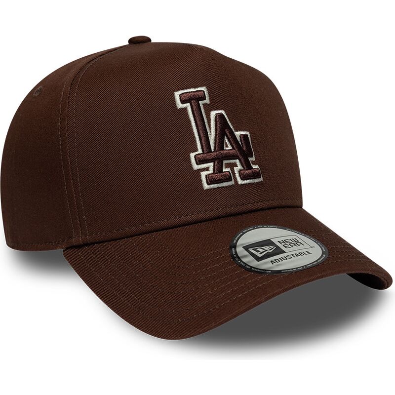 gorra-curva-marron-snapback-con-logo-marron-e-frame-team-outline-de-los-angeles-dodgers-mlb-de-new-era