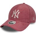 gorra-curva-rosa-ajustable-para-mujer-9forty-m-crown-chunky-cord-de-new-york-yankees-mlb-de-new-era