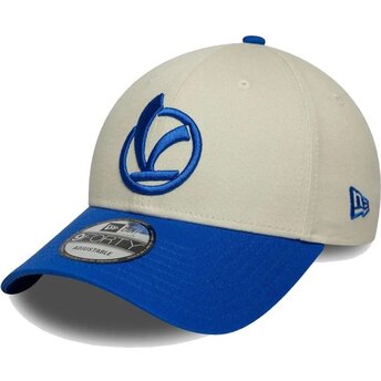 Gorra curva beige y azul ajustable 9FORTY Contrast Visor Vespa Piaggio de New Era