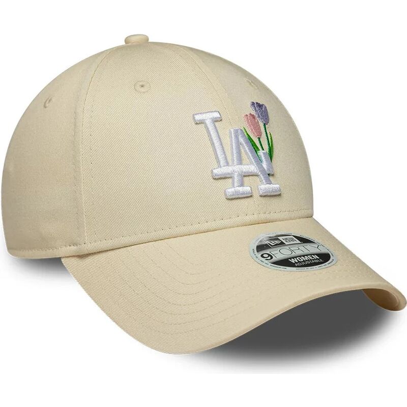 gorra-curva-beige-ajustable-para-mujer-9forty-flower-icon-de-los-angeles-dodgers-mlb-de-new-era