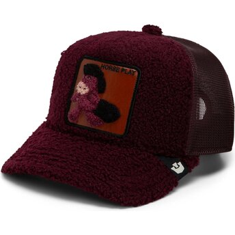 Gorra trucker granate caballo Horsey Double Stuffed Horse Play The Farm de Goorin Bros.