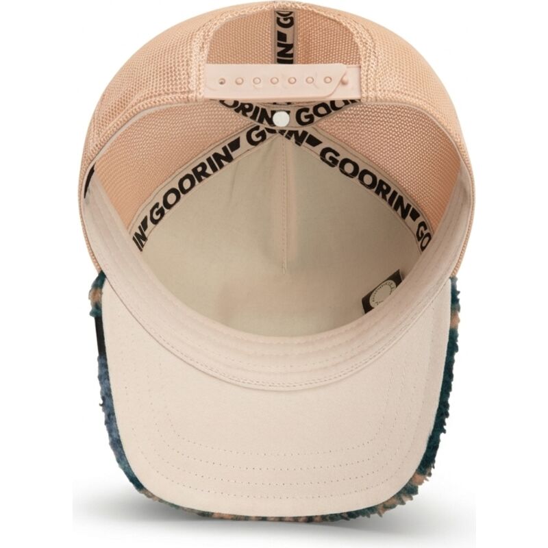 gorra-trucker-verde-y-beige-conejo-de-peluche-bunny-double-stuffed-the-farm-de-goorin-bros