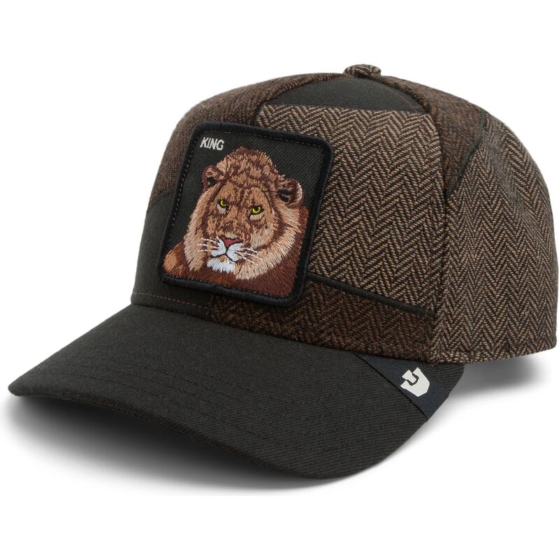 gorra-curva-marron-snapback-leon-sartorial-king-patchwork-the-farm-de-goorin-bros gorra-curva-marron-snapback-leon-sartorial-king-patchwork-the-farm-de-goorin-bros