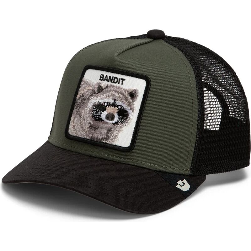 gorra-trucker-verde-y-negra-para-nino-mapache-bandit-original-recipe-the-farm-de-goorin-bros