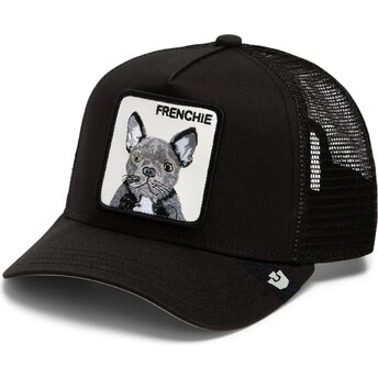 Gorra trucker negra para niño bulldog francés Frenchie Original Recipe The Farm de Goorin Bros.