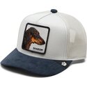 gorra-trucker-azul-y-beige-para-nino-perro-suede-shadow-original-recipe-the-farm-de-goorin-bros