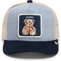 gorra-trucker-azul-marino-para-nino-oso-de-peluche-denim-cuddly-original-recipe-denim-the-farm-de-goorin-bros