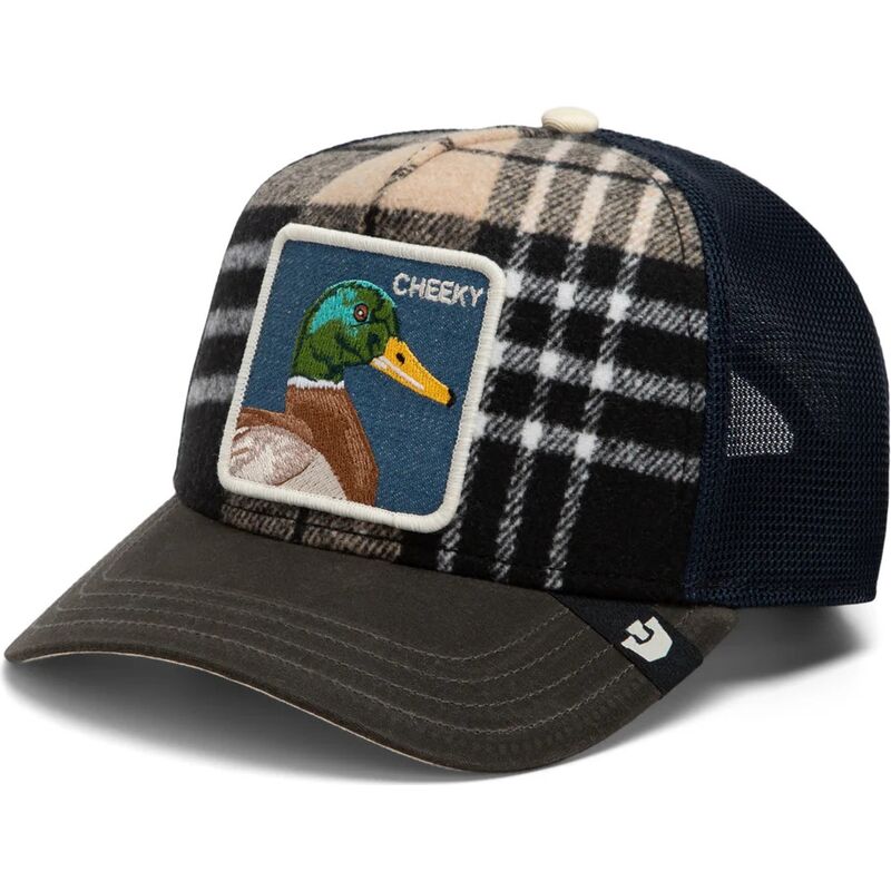 gorra-trucker-multicolor-pato-brit-cheeky-check-mate-the-farm-de-goorin-bros