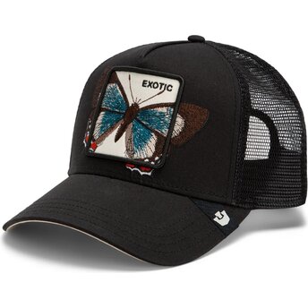 Gorra trucker negra mariposa Over the Line Butterfly Out Of Bounds Exotic The Farm de Goorin Bros.