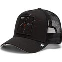 gorra-trucker-negra-arana-over-the-line-spider-out-of-bounds-daddy-the-farm-de-goorin-bros